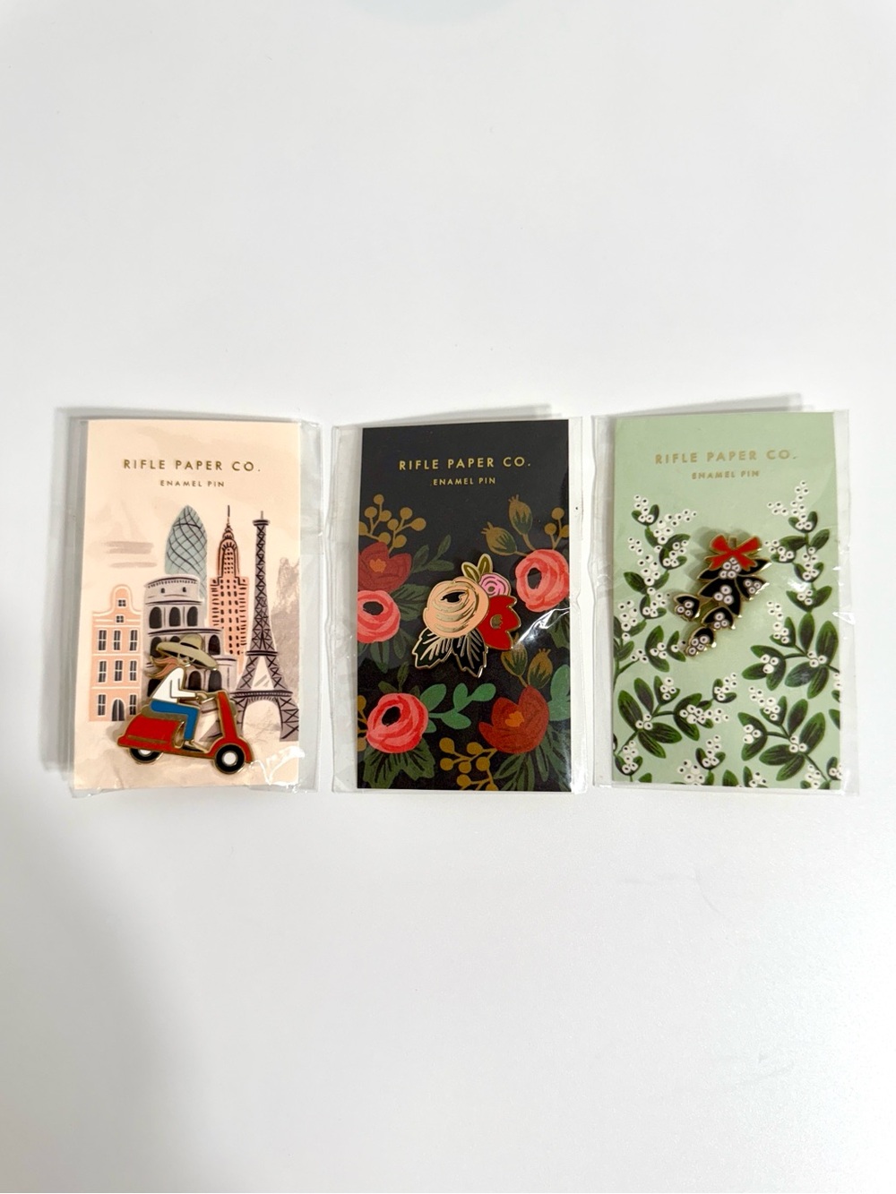 Rifle Paper Co Collectible Pins (set of 3)